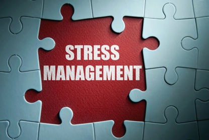 words stress management under a puzzle